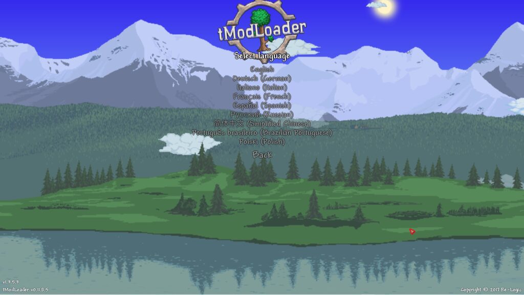 tModLoaderタイトル画面